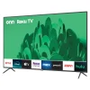 onn 65” Class 4K UHD (2160P) LED Roku Smart Television HDR