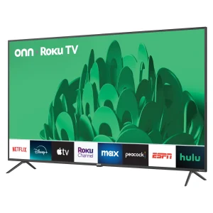 onn 65” Class 4K UHD (2160P) LED Roku Smart Television HDR
